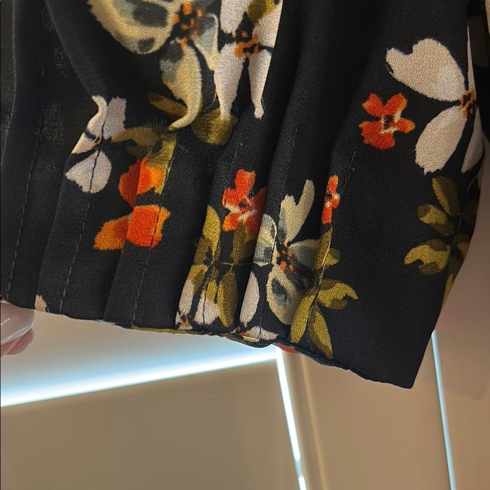 Jill Stuart Ruffle Floral Wrap Dress Sz 6 - Picture 5 of 8